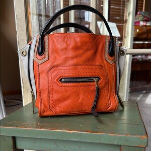 orYANY Orange Leather Women's Bag